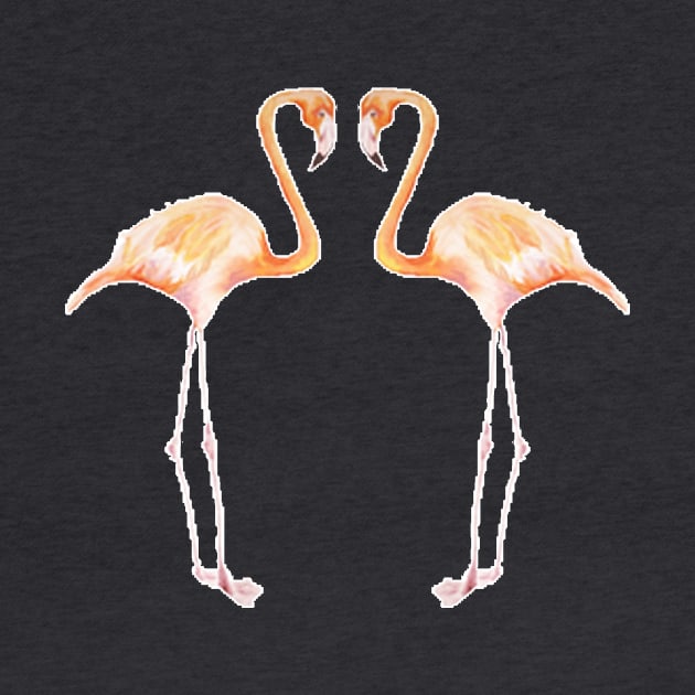 Flamingo Friends by wanderinglaur